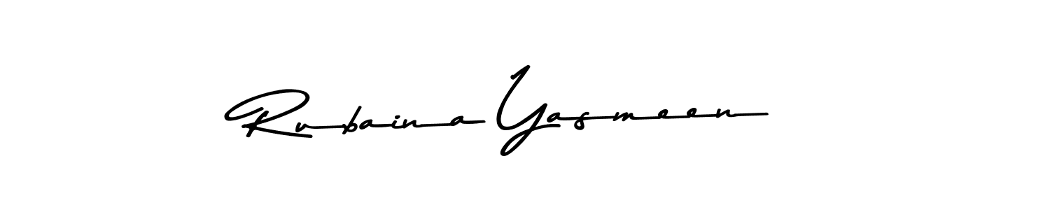 Rubaina Yasmeen stylish signature style. Best Handwritten Sign (Asem Kandis PERSONAL USE) for my name. Handwritten Signature Collection Ideas for my name Rubaina Yasmeen. Rubaina Yasmeen signature style 9 images and pictures png