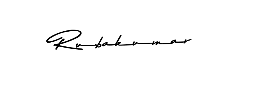 Make a beautiful signature design for name Rubakumar. With this signature (Asem Kandis PERSONAL USE) style, you can create a handwritten signature for free. Rubakumar signature style 9 images and pictures png