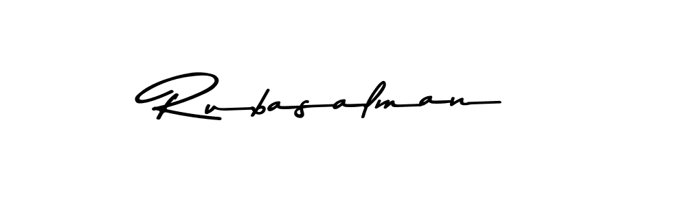 How to make Rubasalman signature? Asem Kandis PERSONAL USE is a professional autograph style. Create handwritten signature for Rubasalman name. Rubasalman signature style 9 images and pictures png