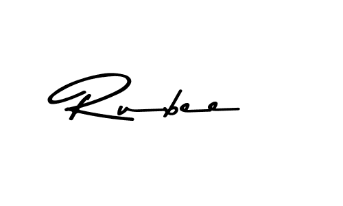 Similarly Asem Kandis PERSONAL USE is the best handwritten signature design. Signature creator online .You can use it as an online autograph creator for name Rubee. Rubee signature style 9 images and pictures png