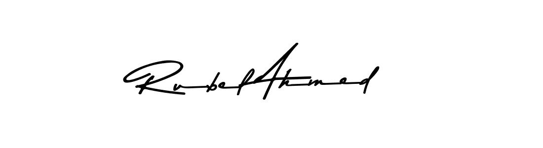 Use a signature maker to create a handwritten signature online. With this signature software, you can design (Asem Kandis PERSONAL USE) your own signature for name Rubel Ahmed. Rubel Ahmed signature style 9 images and pictures png