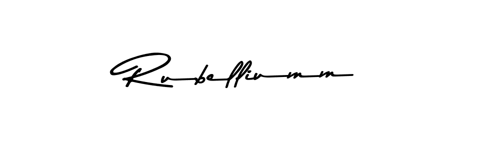 Similarly Asem Kandis PERSONAL USE is the best handwritten signature design. Signature creator online .You can use it as an online autograph creator for name Rubelliumm. Rubelliumm signature style 9 images and pictures png