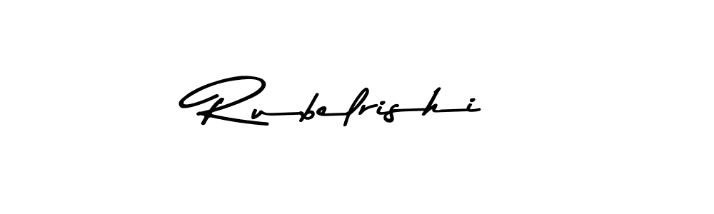 How to make Rubelrishi signature? Asem Kandis PERSONAL USE is a professional autograph style. Create handwritten signature for Rubelrishi name. Rubelrishi signature style 9 images and pictures png