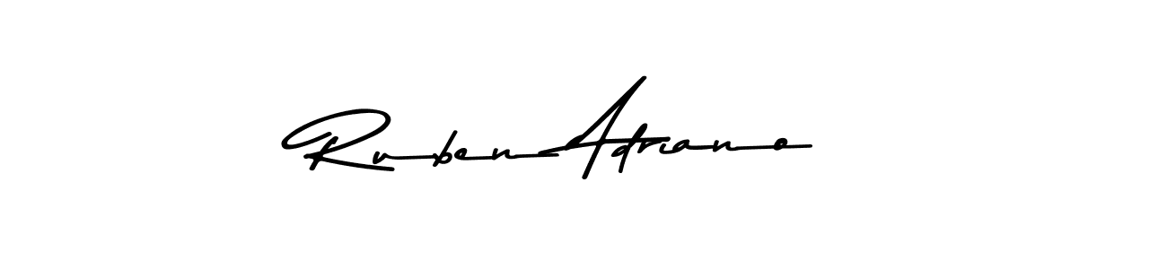 Also You can easily find your signature by using the search form. We will create Ruben Adriano name handwritten signature images for you free of cost using Asem Kandis PERSONAL USE sign style. Ruben Adriano signature style 9 images and pictures png