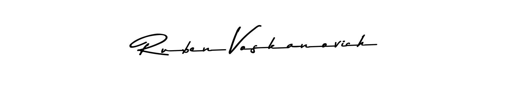 You can use this online signature creator to create a handwritten signature for the name Ruben Voskanovich. This is the best online autograph maker. Ruben Voskanovich signature style 9 images and pictures png