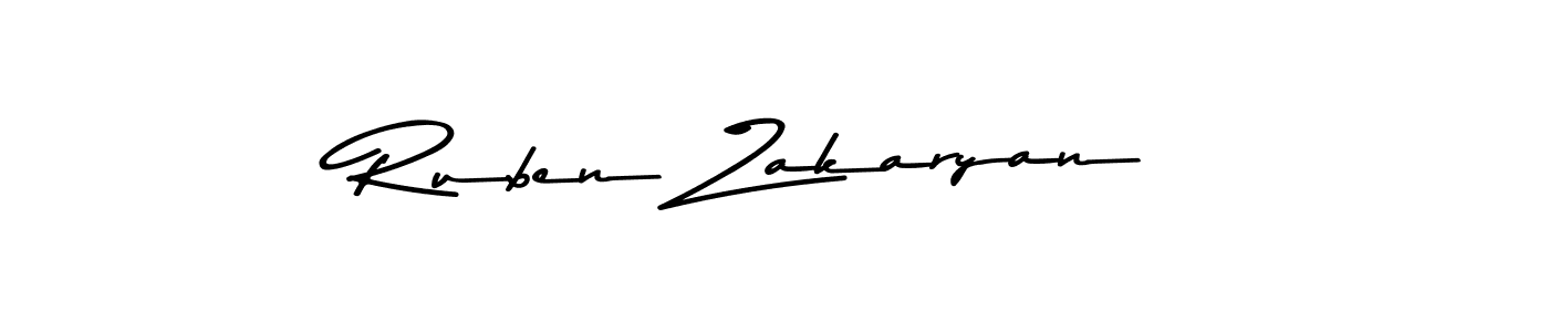 Also You can easily find your signature by using the search form. We will create Ruben Zakaryan name handwritten signature images for you free of cost using Asem Kandis PERSONAL USE sign style. Ruben Zakaryan signature style 9 images and pictures png