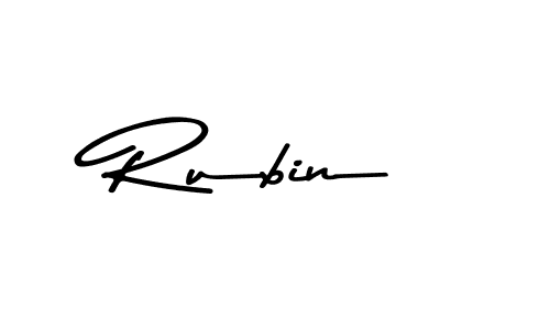 Rubin stylish signature style. Best Handwritten Sign (Asem Kandis PERSONAL USE) for my name. Handwritten Signature Collection Ideas for my name Rubin. Rubin signature style 9 images and pictures png