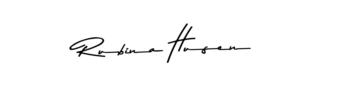 The best way (Asem Kandis PERSONAL USE) to make a short signature is to pick only two or three words in your name. The name Rubina Husen include a total of six letters. For converting this name. Rubina Husen signature style 9 images and pictures png