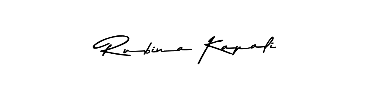 Also You can easily find your signature by using the search form. We will create Rubina Kapali name handwritten signature images for you free of cost using Asem Kandis PERSONAL USE sign style. Rubina Kapali signature style 9 images and pictures png