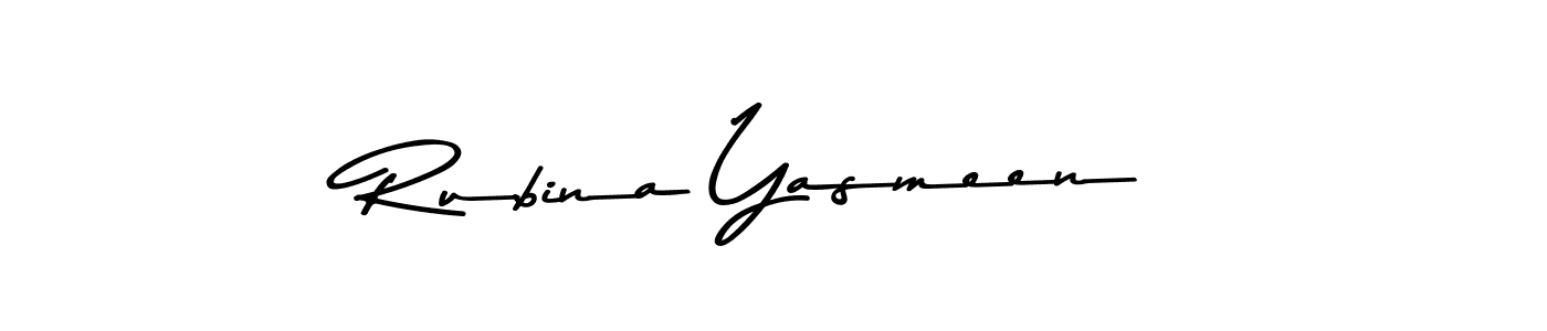 This is the best signature style for the Rubina Yasmeen name. Also you like these signature font (Asem Kandis PERSONAL USE). Mix name signature. Rubina Yasmeen signature style 9 images and pictures png