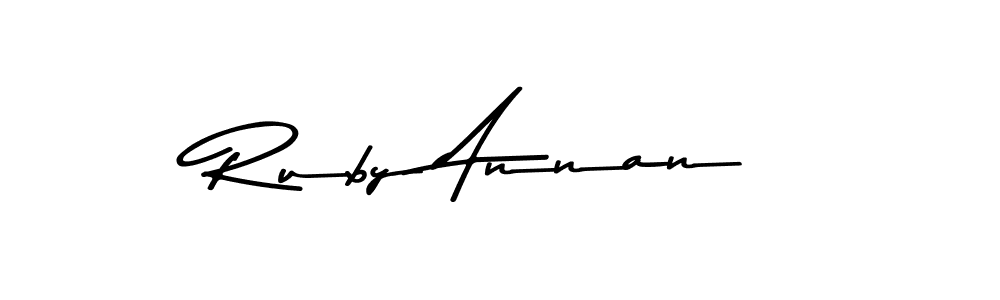 Also You can easily find your signature by using the search form. We will create Ruby Annan name handwritten signature images for you free of cost using Asem Kandis PERSONAL USE sign style. Ruby Annan signature style 9 images and pictures png