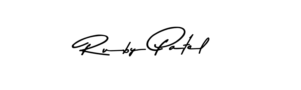 Use a signature maker to create a handwritten signature online. With this signature software, you can design (Asem Kandis PERSONAL USE) your own signature for name Ruby Patel. Ruby Patel signature style 9 images and pictures png