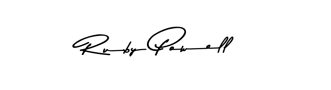 Asem Kandis PERSONAL USE is a professional signature style that is perfect for those who want to add a touch of class to their signature. It is also a great choice for those who want to make their signature more unique. Get Ruby Powell name to fancy signature for free. Ruby Powell signature style 9 images and pictures png