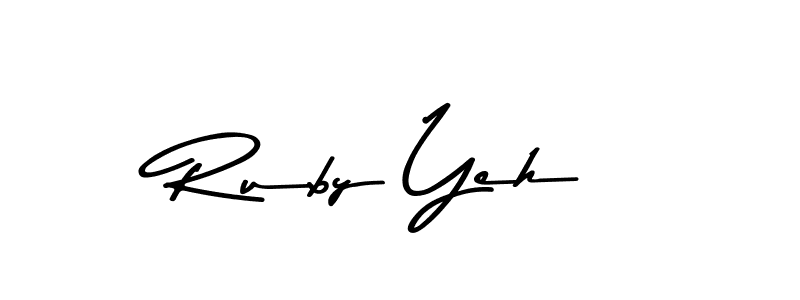 Similarly Asem Kandis PERSONAL USE is the best handwritten signature design. Signature creator online .You can use it as an online autograph creator for name Ruby Yeh. Ruby Yeh signature style 9 images and pictures png