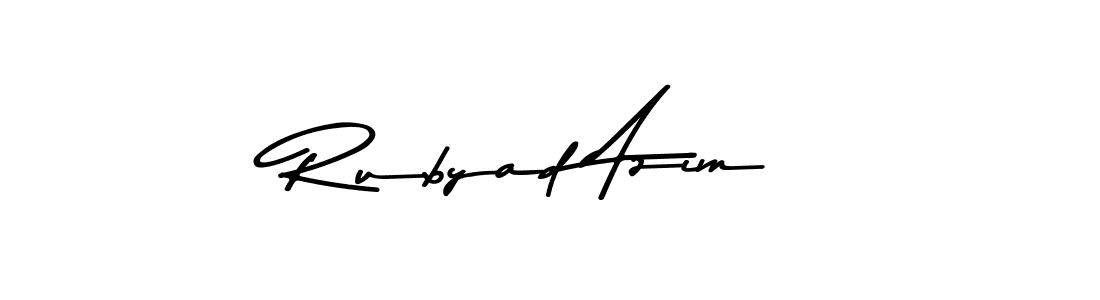 You should practise on your own different ways (Asem Kandis PERSONAL USE) to write your name (Rubyad Azim) in signature. don't let someone else do it for you. Rubyad Azim signature style 9 images and pictures png