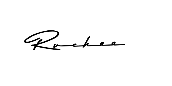 Design your own signature with our free online signature maker. With this signature software, you can create a handwritten (Asem Kandis PERSONAL USE) signature for name Ruchee. Ruchee signature style 9 images and pictures png