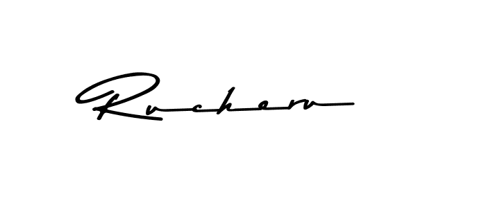 Create a beautiful signature design for name Rucheru. With this signature (Asem Kandis PERSONAL USE) fonts, you can make a handwritten signature for free. Rucheru signature style 9 images and pictures png