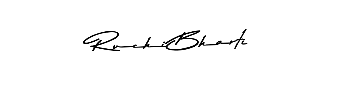 Ruchi Bharti stylish signature style. Best Handwritten Sign (Asem Kandis PERSONAL USE) for my name. Handwritten Signature Collection Ideas for my name Ruchi Bharti. Ruchi Bharti signature style 9 images and pictures png