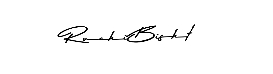 Create a beautiful signature design for name Ruchi Bisht. With this signature (Asem Kandis PERSONAL USE) fonts, you can make a handwritten signature for free. Ruchi Bisht signature style 9 images and pictures png