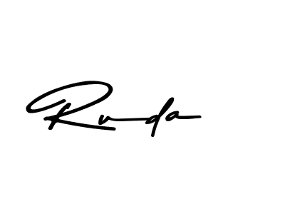 This is the best signature style for the Ruda name. Also you like these signature font (Asem Kandis PERSONAL USE). Mix name signature. Ruda signature style 9 images and pictures png