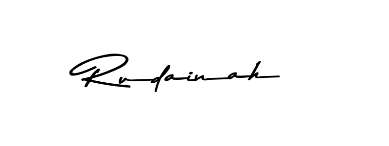 Create a beautiful signature design for name Rudainah. With this signature (Asem Kandis PERSONAL USE) fonts, you can make a handwritten signature for free. Rudainah signature style 9 images and pictures png