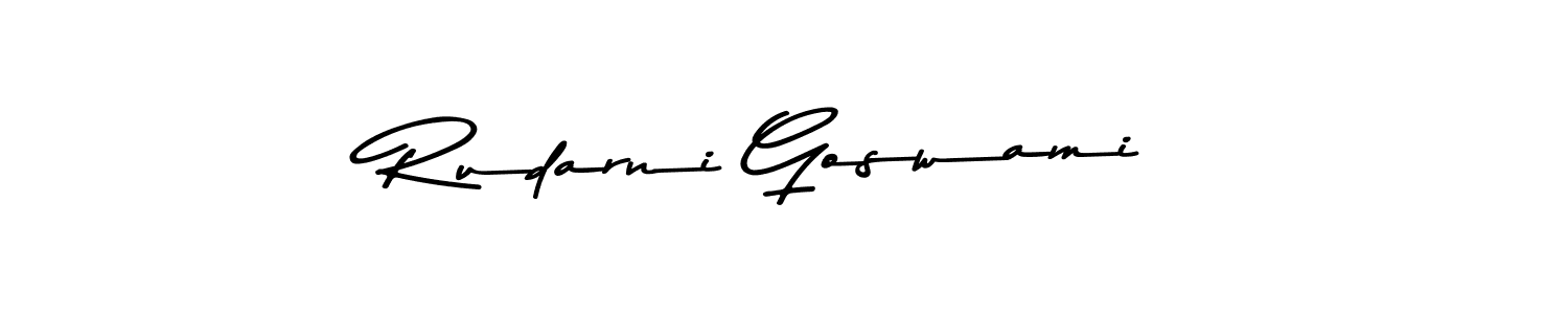 How to make Rudarni Goswami signature? Asem Kandis PERSONAL USE is a professional autograph style. Create handwritten signature for Rudarni Goswami name. Rudarni Goswami signature style 9 images and pictures png
