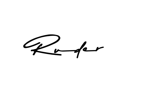 Make a beautiful signature design for name Ruder. Use this online signature maker to create a handwritten signature for free. Ruder signature style 9 images and pictures png