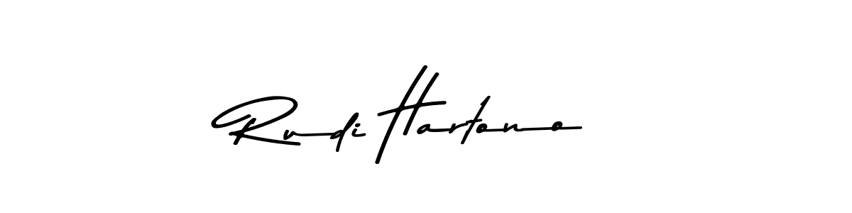 Create a beautiful signature design for name Rudi Hartono. With this signature (Asem Kandis PERSONAL USE) fonts, you can make a handwritten signature for free. Rudi Hartono signature style 9 images and pictures png