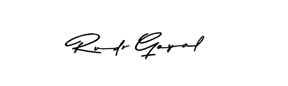 Also You can easily find your signature by using the search form. We will create Rudr Goyal name handwritten signature images for you free of cost using Asem Kandis PERSONAL USE sign style. Rudr Goyal signature style 9 images and pictures png
