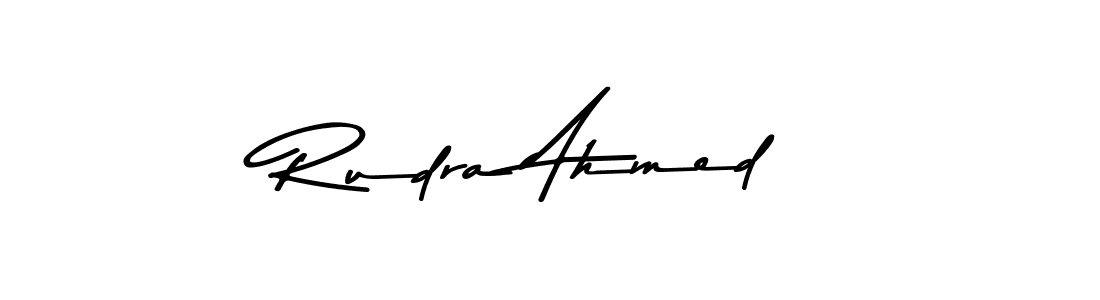 Use a signature maker to create a handwritten signature online. With this signature software, you can design (Asem Kandis PERSONAL USE) your own signature for name Rudra Ahmed. Rudra Ahmed signature style 9 images and pictures png