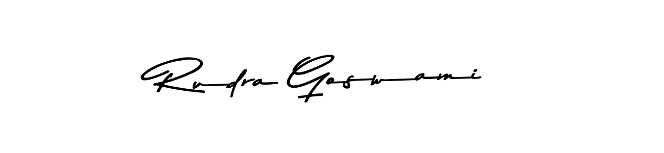 The best way (Asem Kandis PERSONAL USE) to make a short signature is to pick only two or three words in your name. The name Rudra Goswami include a total of six letters. For converting this name. Rudra Goswami signature style 9 images and pictures png