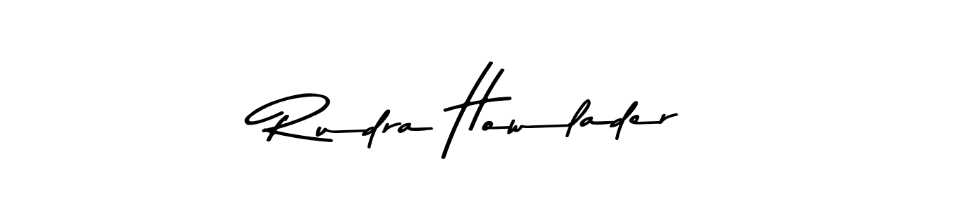 Make a beautiful signature design for name Rudra Howlader. With this signature (Asem Kandis PERSONAL USE) style, you can create a handwritten signature for free. Rudra Howlader signature style 9 images and pictures png