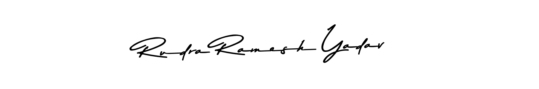 Use a signature maker to create a handwritten signature online. With this signature software, you can design (Asem Kandis PERSONAL USE) your own signature for name Rudra Ramesh Yadav. Rudra Ramesh Yadav signature style 9 images and pictures png