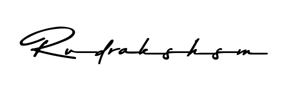 Upgrade your professional image with Rudrakshsm signature created with Asem Kandis PERSONAL USE font. Fast, free, and watermark-free download. Rudrakshsm signature style 9 images and pictures png