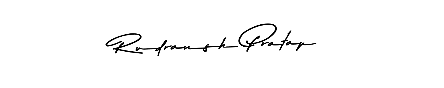 Make a beautiful signature design for name Rudransh Pratap. With this signature (Asem Kandis PERSONAL USE) style, you can create a handwritten signature for free. Rudransh Pratap signature style 9 images and pictures png