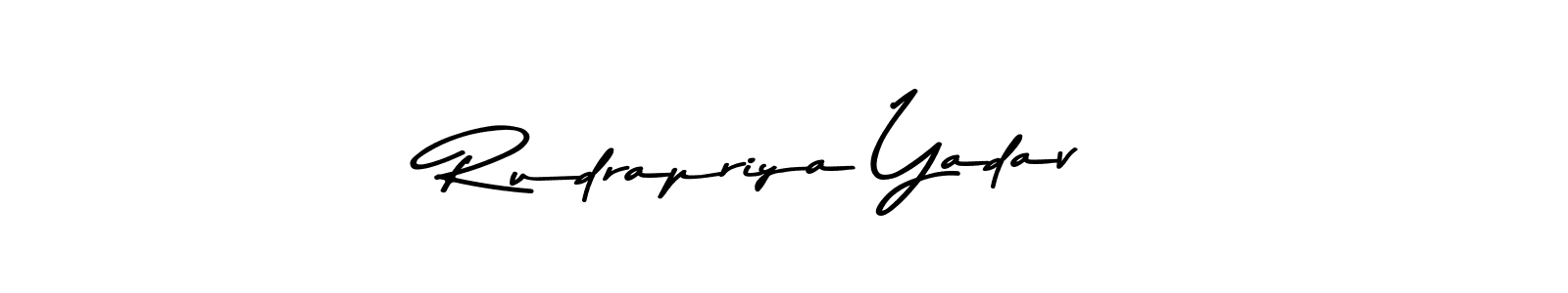 Use a signature maker to create a handwritten signature online. With this signature software, you can design (Asem Kandis PERSONAL USE) your own signature for name Rudrapriya Yadav. Rudrapriya Yadav signature style 9 images and pictures png