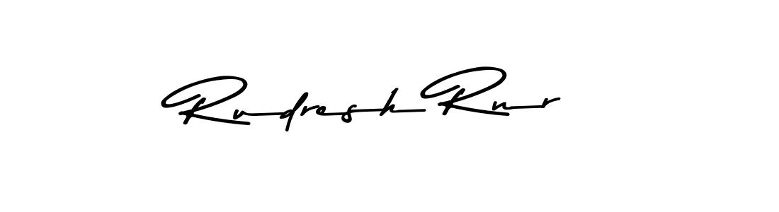 Use a signature maker to create a handwritten signature online. With this signature software, you can design (Asem Kandis PERSONAL USE) your own signature for name Rudresh Rnr. Rudresh Rnr signature style 9 images and pictures png