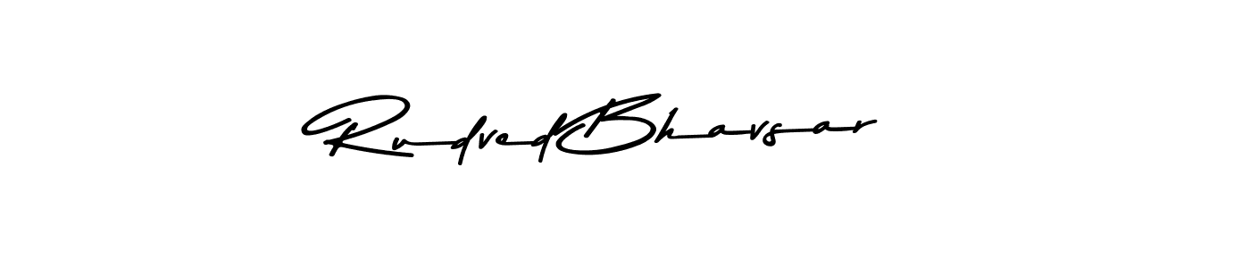 How to make Rudved Bhavsar signature? Asem Kandis PERSONAL USE is a professional autograph style. Create handwritten signature for Rudved Bhavsar name. Rudved Bhavsar signature style 9 images and pictures png