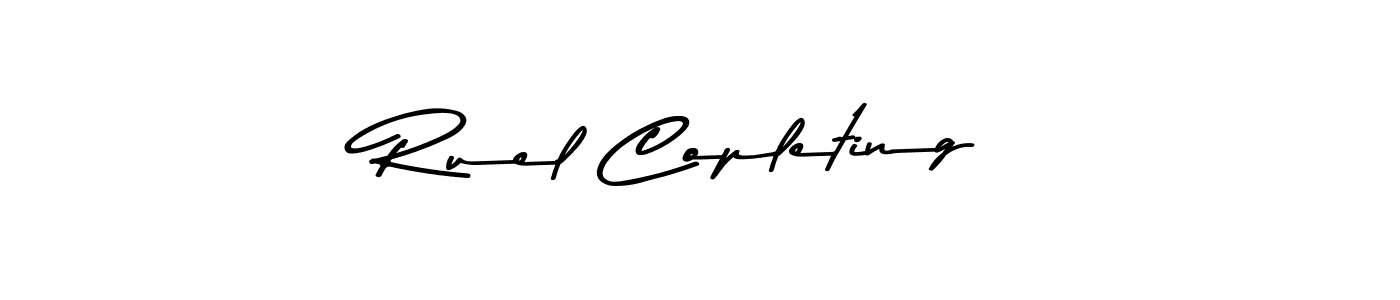 It looks lik you need a new signature style for name Ruel Copleting. Design unique handwritten (Asem Kandis PERSONAL USE) signature with our free signature maker in just a few clicks. Ruel Copleting signature style 9 images and pictures png