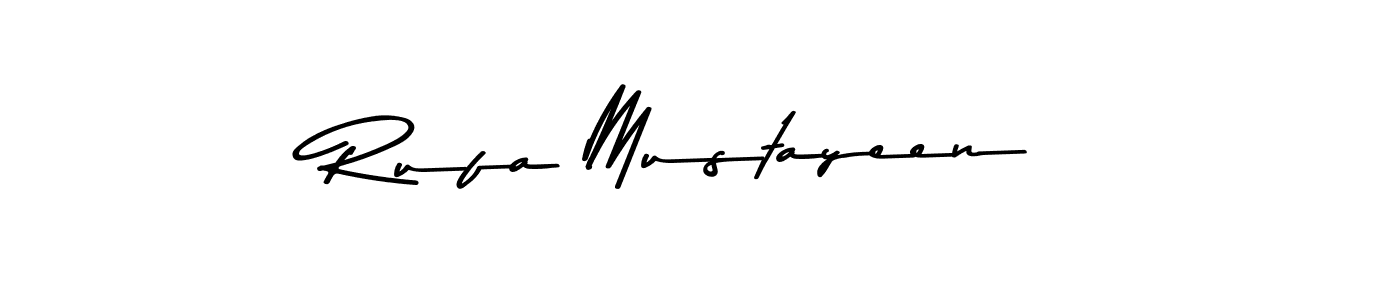 Make a beautiful signature design for name Rufa Mustayeen. With this signature (Asem Kandis PERSONAL USE) style, you can create a handwritten signature for free. Rufa Mustayeen signature style 9 images and pictures png