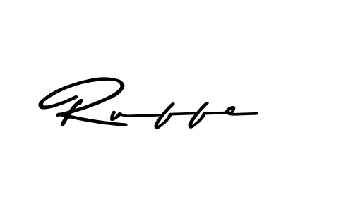 Ruffe stylish signature style. Best Handwritten Sign (Asem Kandis PERSONAL USE) for my name. Handwritten Signature Collection Ideas for my name Ruffe. Ruffe signature style 9 images and pictures png