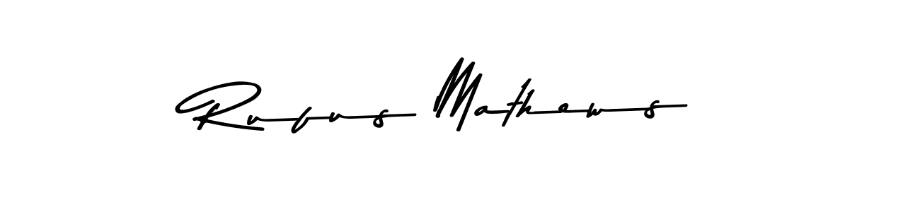 Design your own signature with our free online signature maker. With this signature software, you can create a handwritten (Asem Kandis PERSONAL USE) signature for name Rufus Mathews. Rufus Mathews signature style 9 images and pictures png