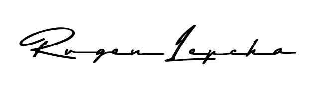 Explore multiple handwriting variations for Rugen Lepcha including this stunning Asem Kandis PERSONAL USE design. Free to use across all platforms. Rugen Lepcha signature style 9 images and pictures png