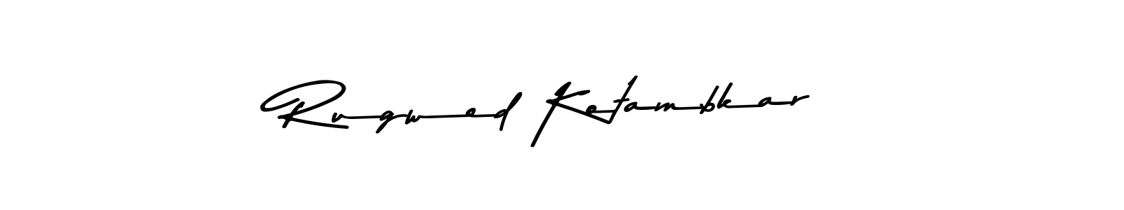 Use a signature maker to create a handwritten signature online. With this signature software, you can design (Asem Kandis PERSONAL USE) your own signature for name Rugwed Kotambkar. Rugwed Kotambkar signature style 9 images and pictures png