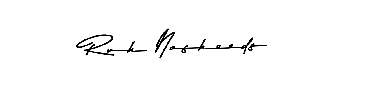 Here are the top 10 professional signature styles for the name Ruh Nasheeds. These are the best autograph styles you can use for your name. Ruh Nasheeds signature style 9 images and pictures png