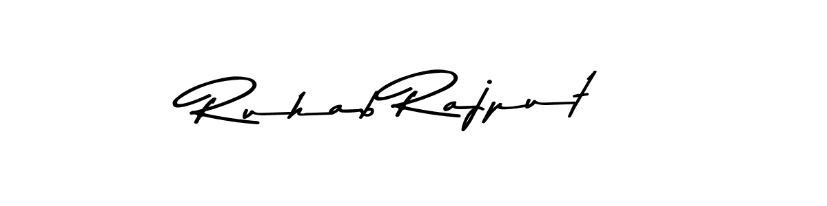 You should practise on your own different ways (Asem Kandis PERSONAL USE) to write your name (Ruhab Rajput) in signature. don't let someone else do it for you. Ruhab Rajput signature style 9 images and pictures png