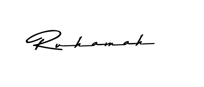 Use a signature maker to create a handwritten signature online. With this signature software, you can design (Asem Kandis PERSONAL USE) your own signature for name Ruhamah. Ruhamah signature style 9 images and pictures png