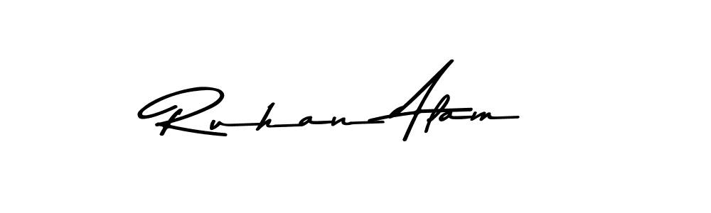 Also You can easily find your signature by using the search form. We will create Ruhan Alam name handwritten signature images for you free of cost using Asem Kandis PERSONAL USE sign style. Ruhan Alam signature style 9 images and pictures png