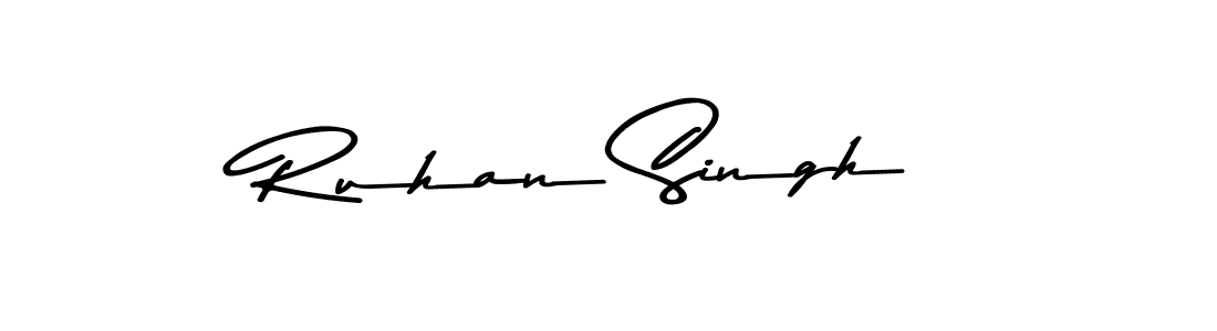 Asem Kandis PERSONAL USE is a professional signature style that is perfect for those who want to add a touch of class to their signature. It is also a great choice for those who want to make their signature more unique. Get Ruhan Singh name to fancy signature for free. Ruhan Singh signature style 9 images and pictures png