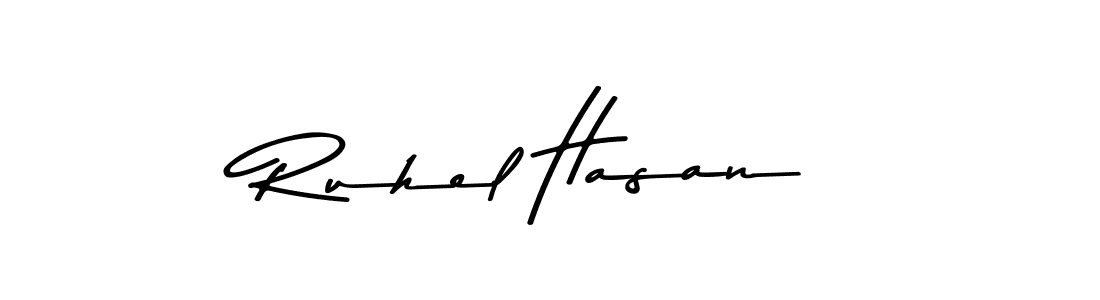 You should practise on your own different ways (Asem Kandis PERSONAL USE) to write your name (Ruhel Hasan) in signature. don't let someone else do it for you. Ruhel Hasan signature style 9 images and pictures png